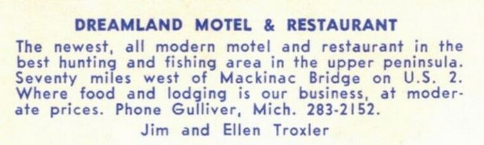 Dreamland Motel - Vintage Postcard (newer photo)